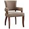 Parler Brown Fabric Dining Armchair