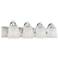 Parlier 29 1/2" Wide Chrome and Glass 4-Light Bath Light