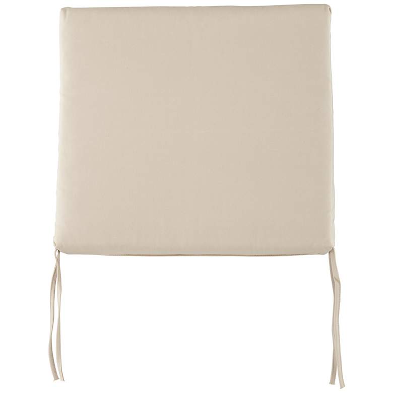 Image 1 Parma Canvas Antique Beige 4 inch Thick Tied Chair Cushion