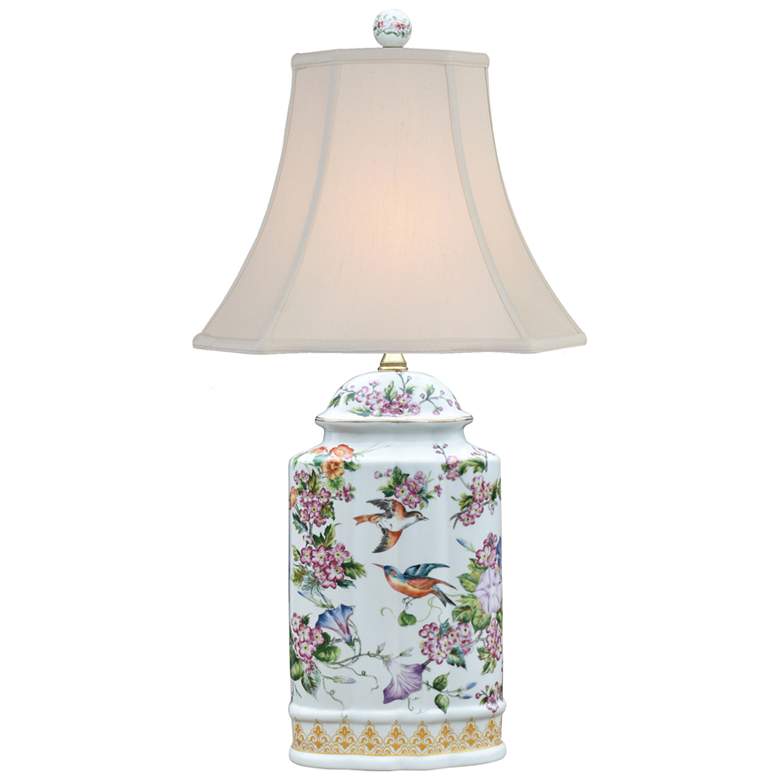 Image 1 Parnassus Famille Rose Porcelain Scallops Jar Table Lamp