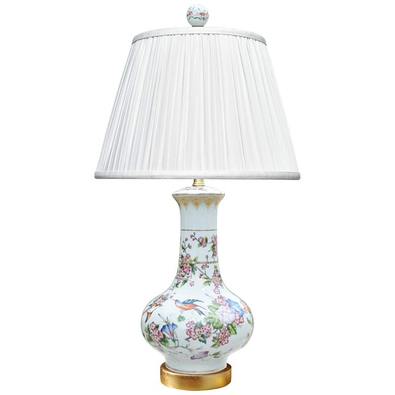 Image 1 Parnassus Famille Rose Porcelain Vase Table Lamp
