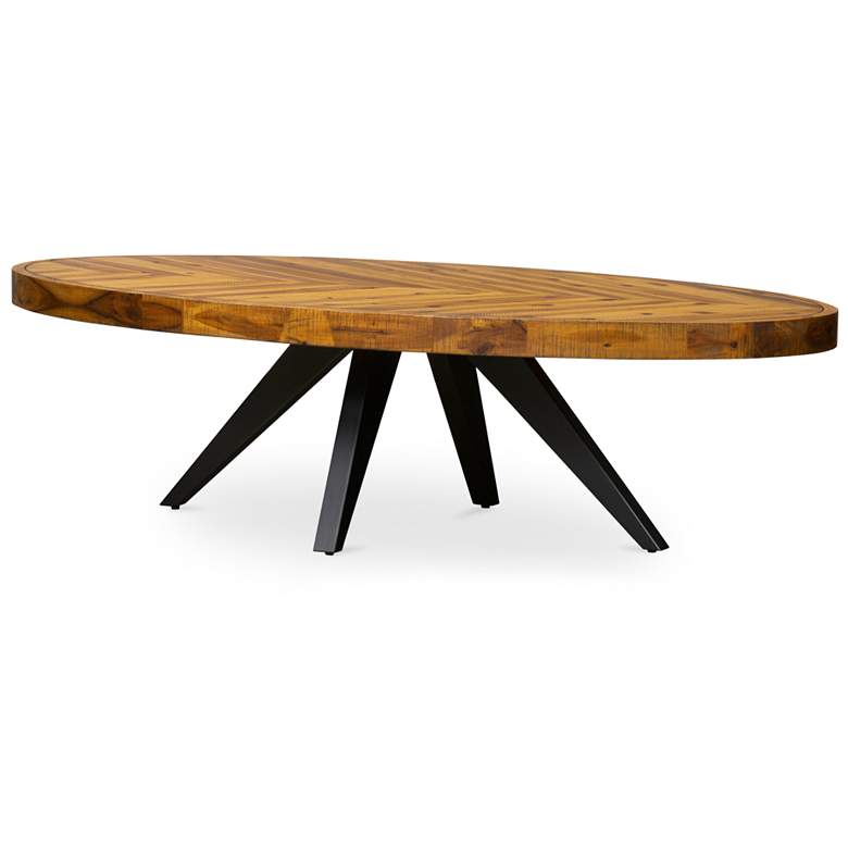 Image 2 Parq Oval Coffee Table Amber more views