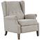 Parque Light Gray Fabric Tufted Push Back Recliner