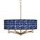 Parquet Ava 6-Light Nickel Pendant Chandelier