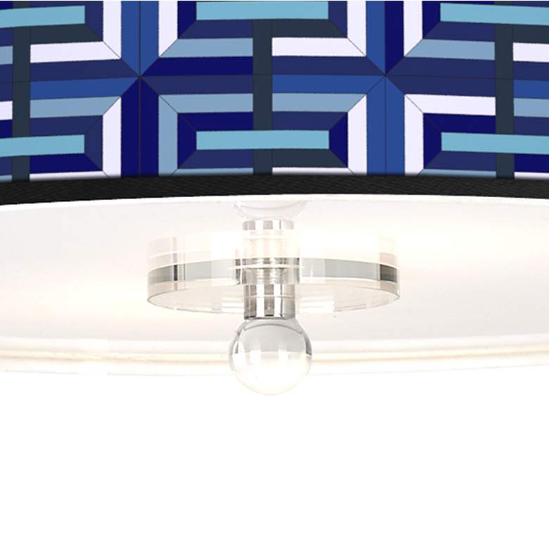 Image 3 Parquet Giclee 16 inch Wide Semi-Flush Ceiling Light more views