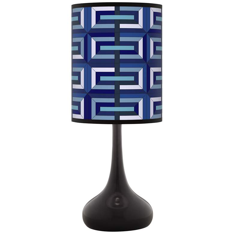 Image 1 Parquet Giclee Black Droplet Table Lamp