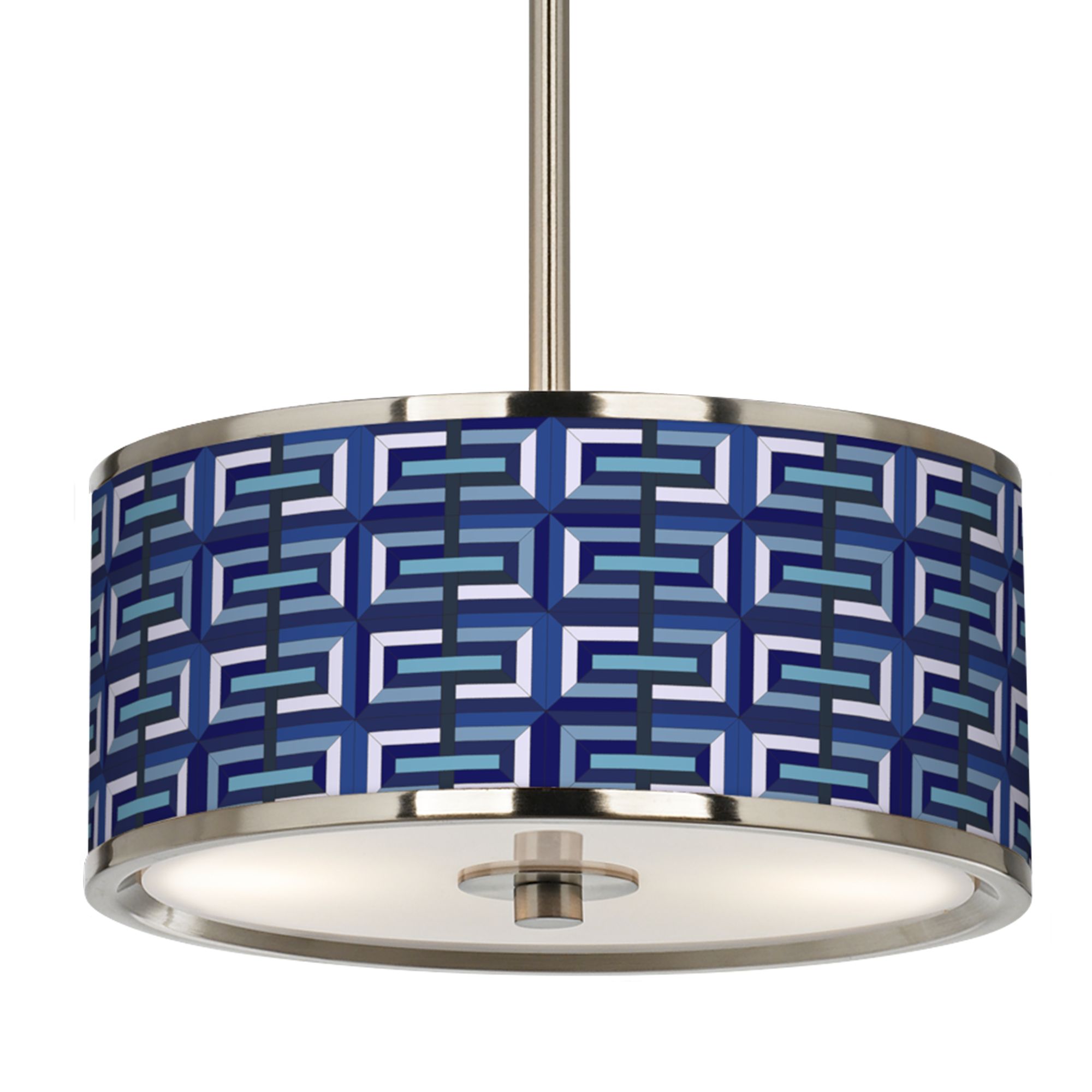 Image 3 Parquet Giclee Glow 10 1/4" Wide Pendant Light more views