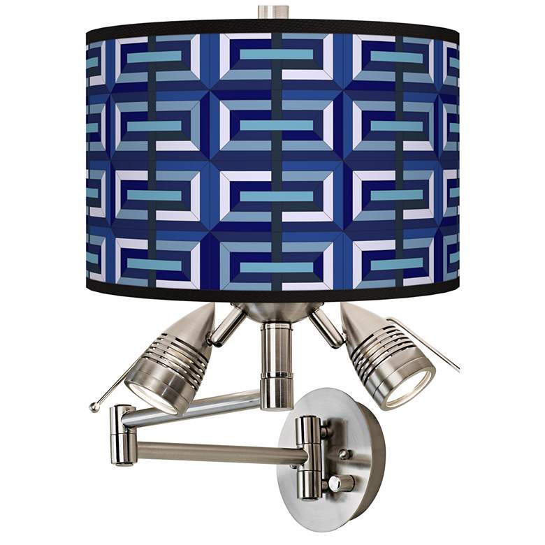 Image 1 Parquet Giclee Plug-In Swing Arm Wall Lamp