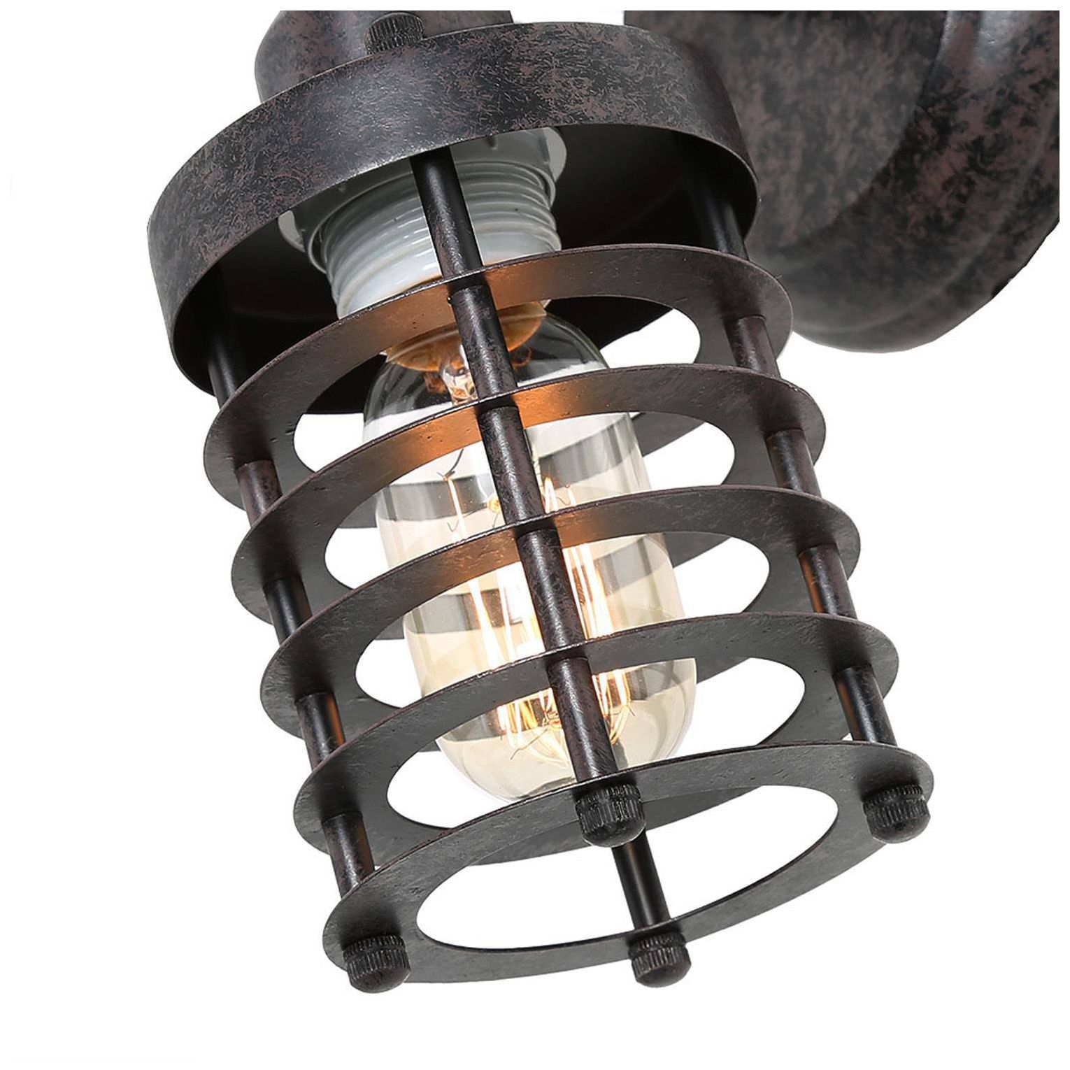 Image 4 Parro 3.9" Wide Rust 1-Light Wall Sconce more views