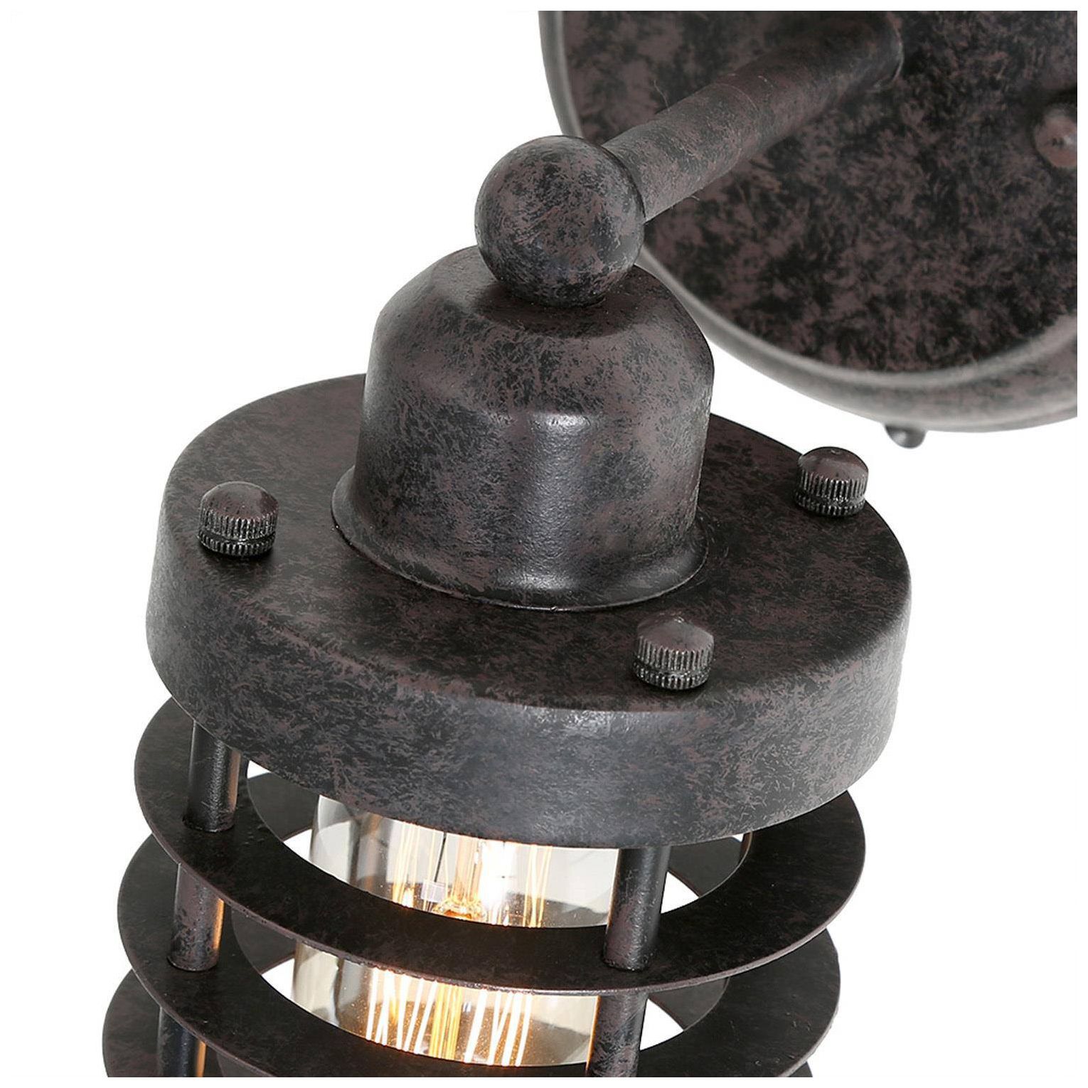 Image 6 Parro 3.9" Wide Rust 1-Light Wall Sconce more views