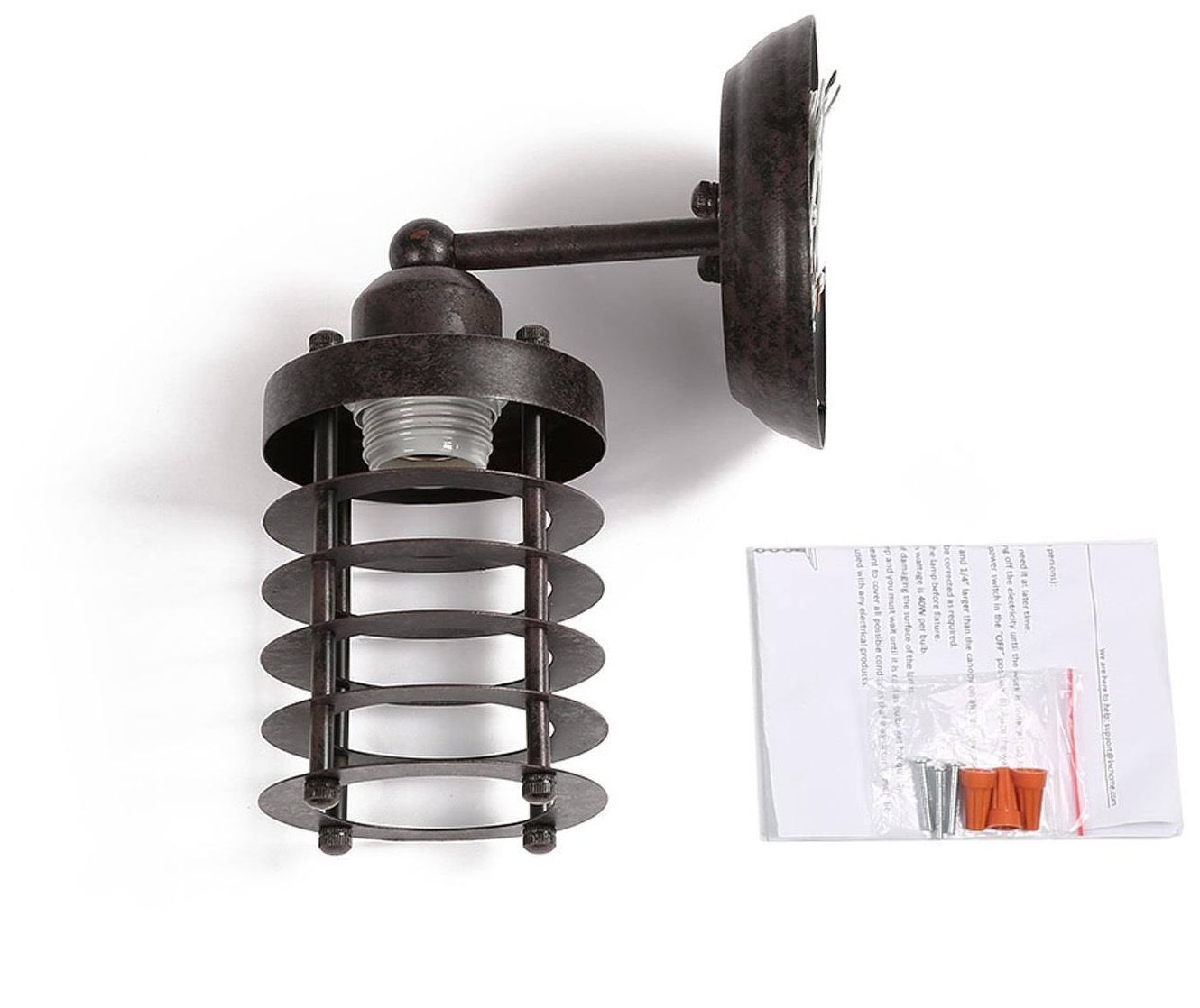 Image 7 Parro 3.9" Wide Rust 1-Light Wall Sconce more views