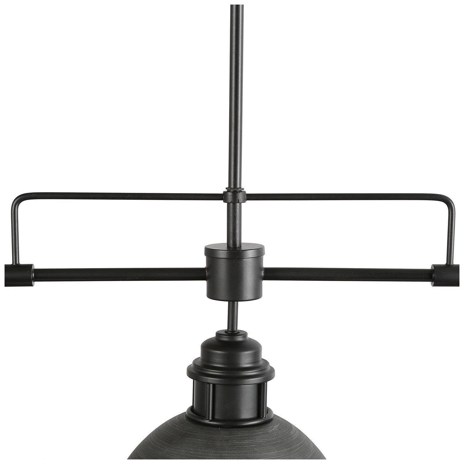 Image 3 Parro 35.7" Wide Black Brushed Silver 3-Light Island Chandelier more views