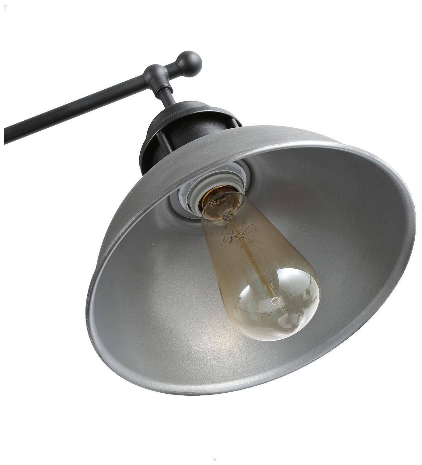 Image 5 Parro 35.7" Wide Black Brushed Silver 3-Light Island Chandelier more views