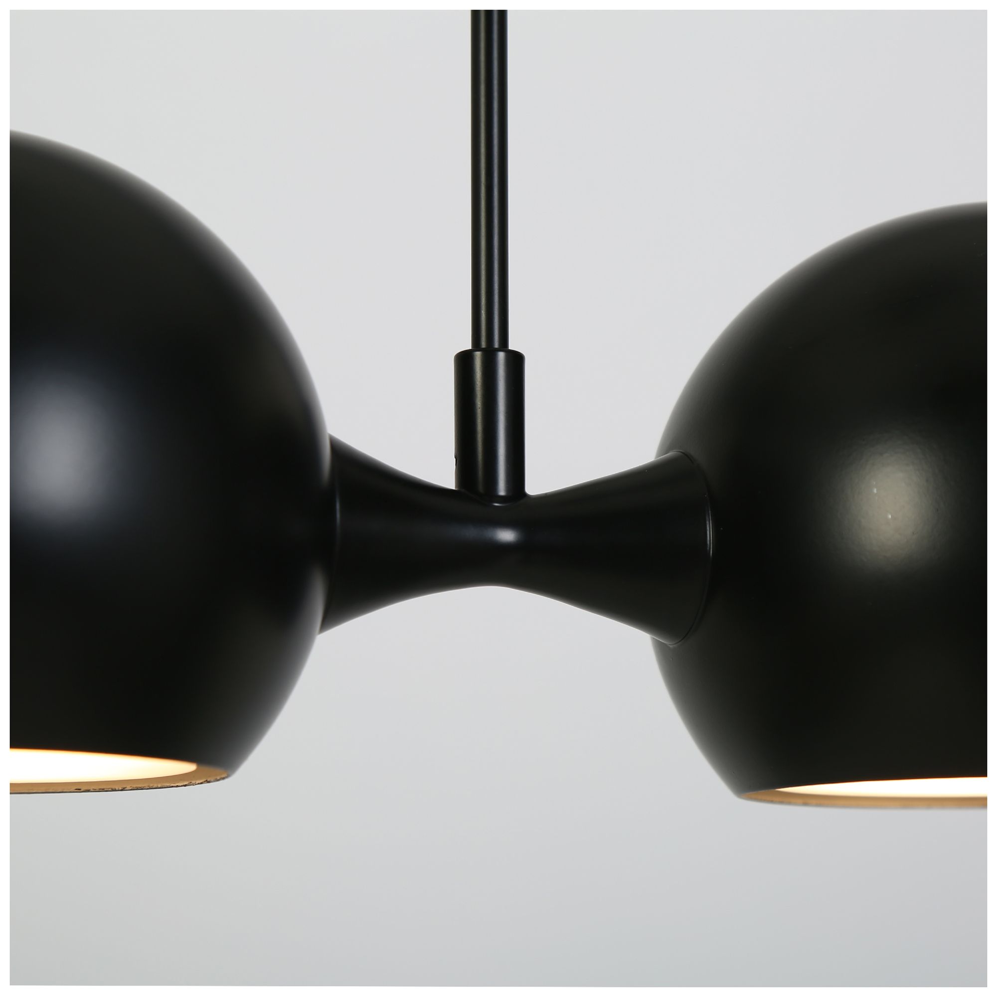 Image 4 Parro 40.7" Wide Black LED 5-Light Linear Island Chandelier more views