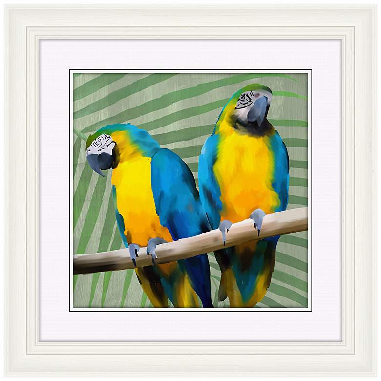 Image 1 Parrot Love I 22 inch High Bird Wall Art
