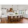 3_Parsons 22"W Matte Black and Olde Brass 4-Light Chandelier more views