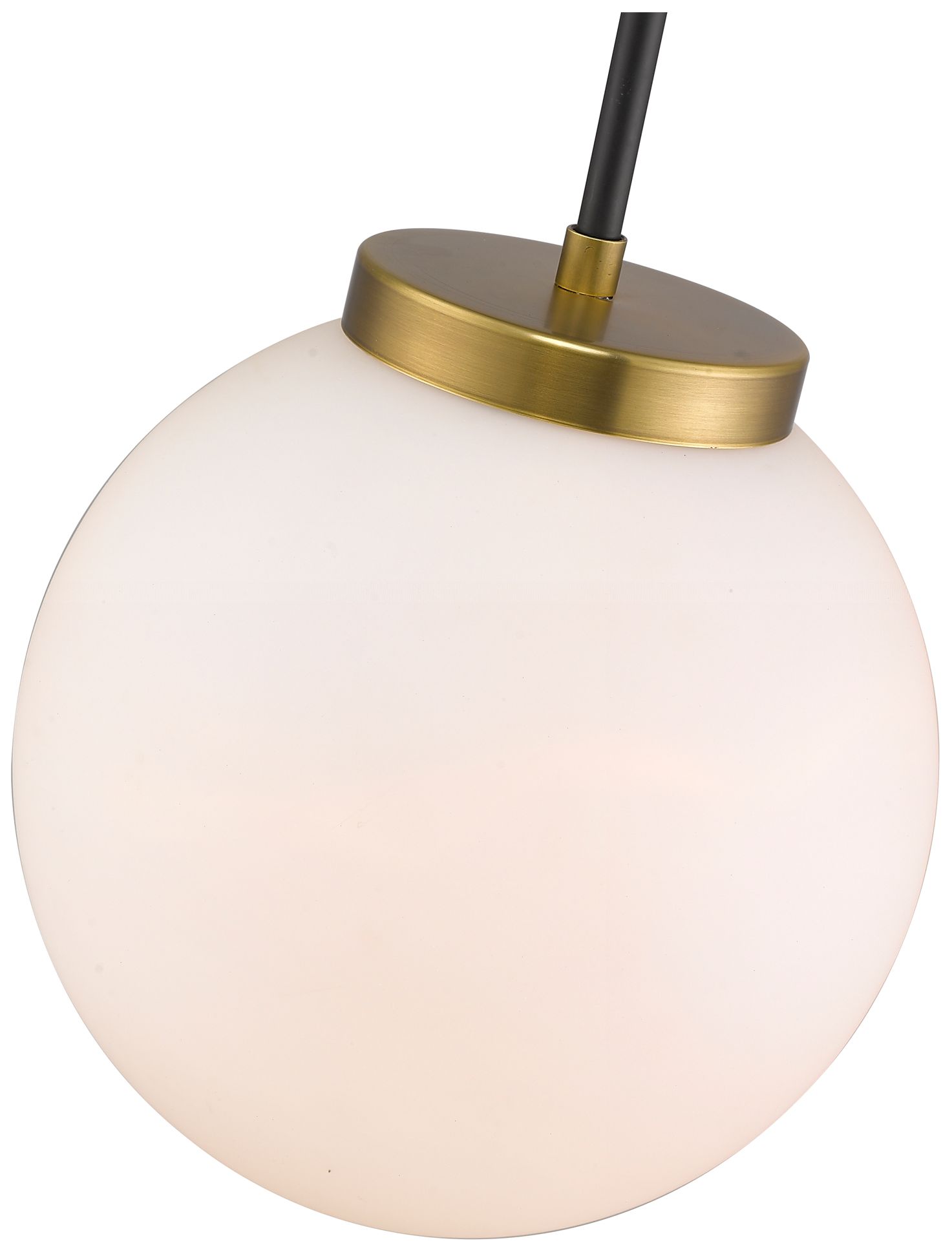 Image 2 Parsons by Z-Lite Matte Black + Olde Brass 10 inch 1 Light Pendant more views