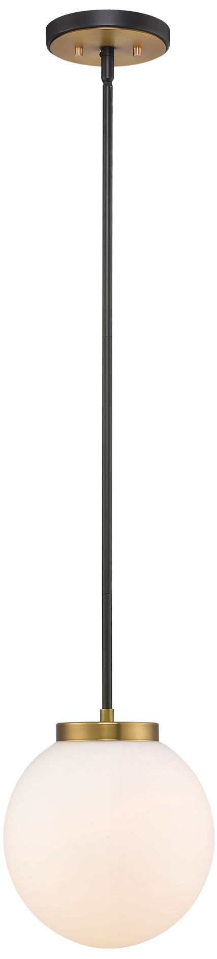 Image 5 Parsons by Z-Lite Matte Black + Olde Brass 10 inch 1 Light Pendant more views
