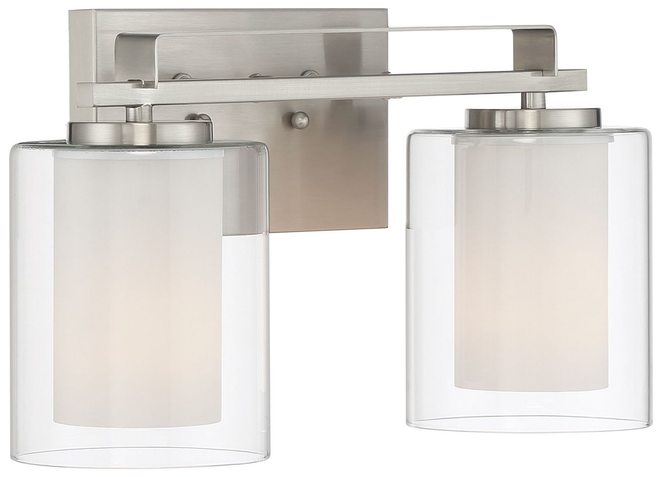 Image 2 Parsons Studio 8 3/4"H Brushed Nickel 2-Light Wall Sconce more views