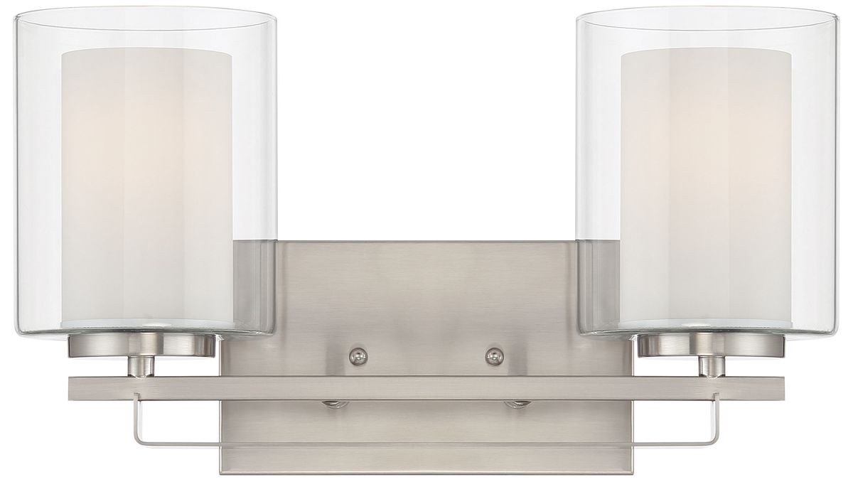 Image 3 Parsons Studio 8 3/4"H Brushed Nickel 2-Light Wall Sconce more views
