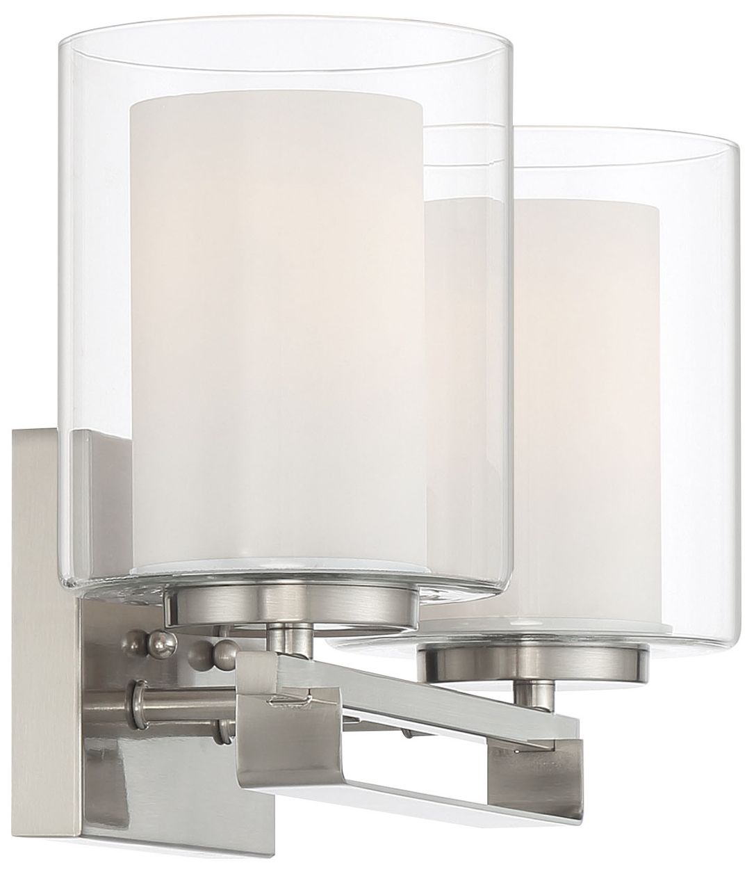 Image 4 Parsons Studio 8 3/4"H Brushed Nickel 2-Light Wall Sconce more views