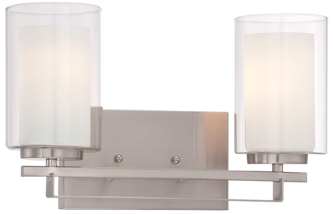 Image 5 Parsons Studio 8 3/4"H Brushed Nickel 2-Light Wall Sconce more views