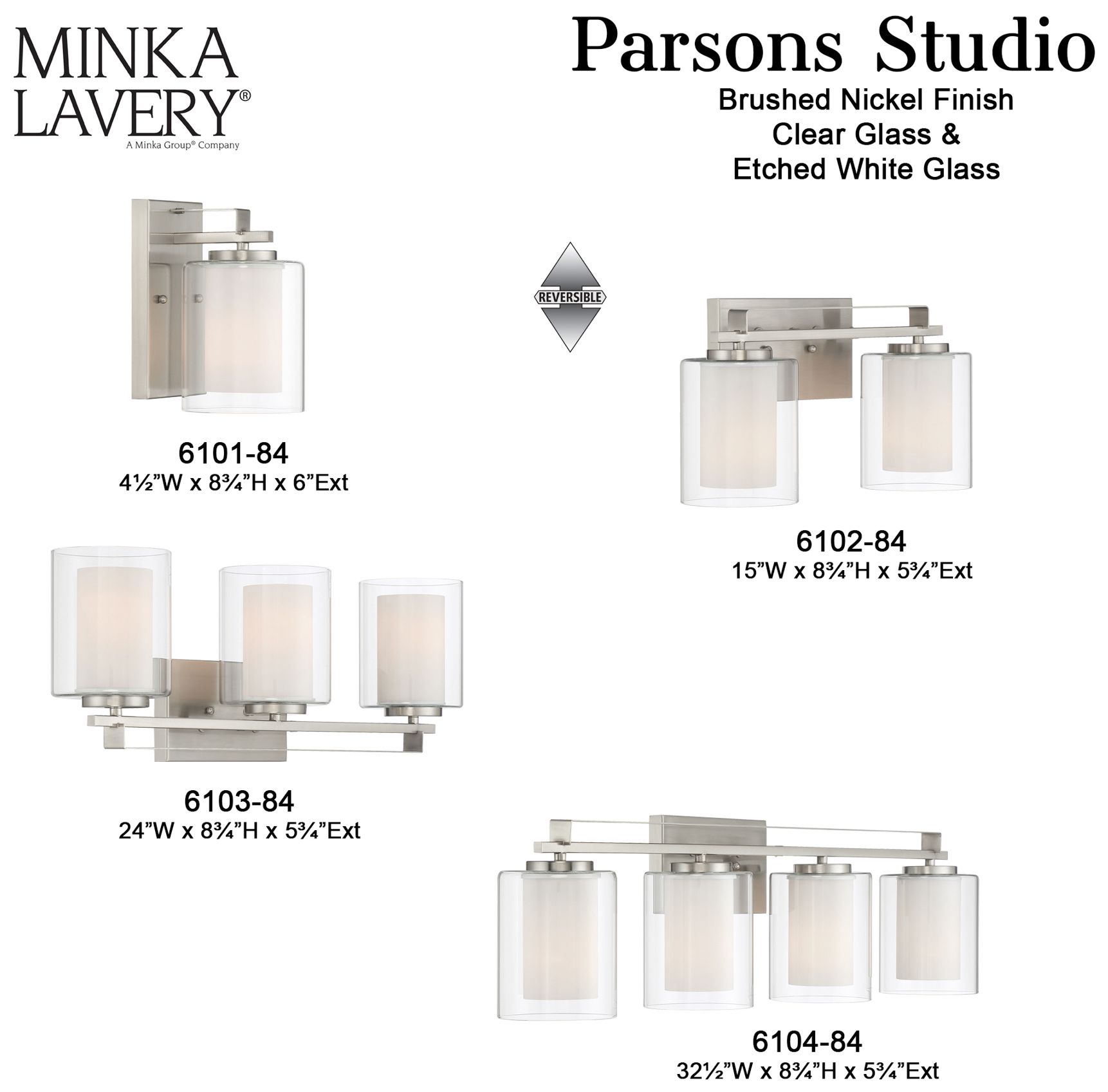 Image 7 Parsons Studio 8 3/4"H Brushed Nickel 2-Light Wall Sconce more views