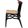 Parthenia Natural Rattan Black Wood Dining Chair