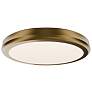 1_Parthenon 1.13"H x 10"W 1-Light Flush Mount in Aged Brass