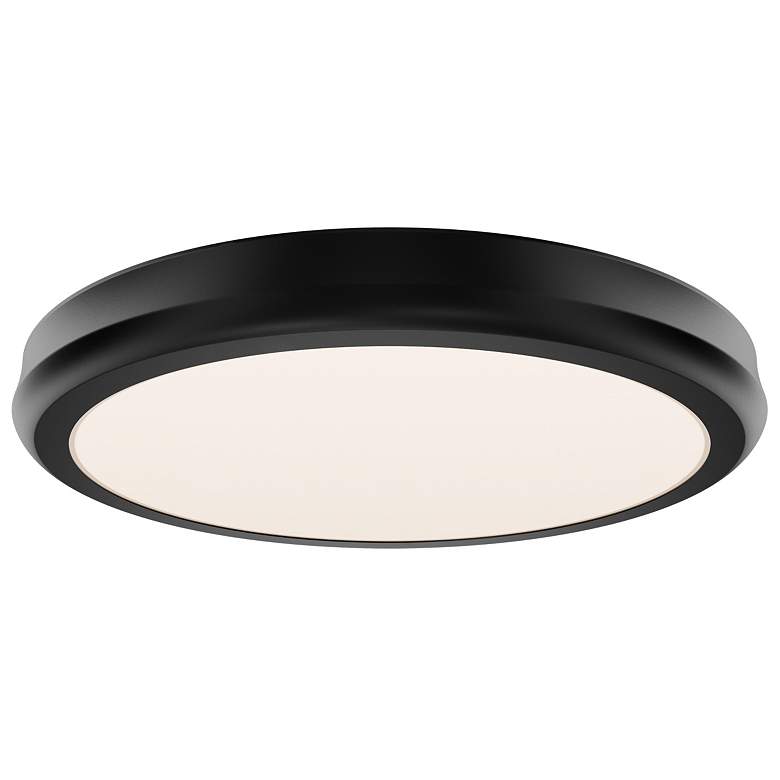 Image 1 Parthenon 1.13"H x 10"W 1-Light Flush Mount in Black