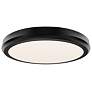 1_Parthenon 1.13"H x 10"W 1-Light Flush Mount in Black