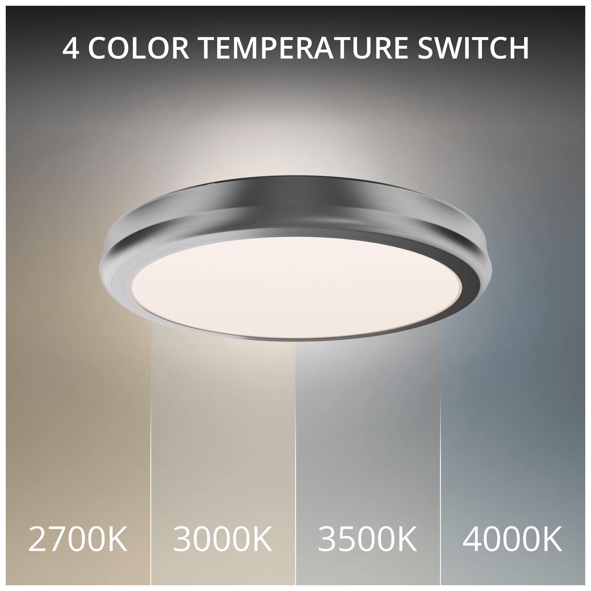 Image 2 Parthenon 1.13"H x 10"W 1-Light Flush Mount in Brushed Nickel more views