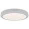 Parthenon 1.13"H x 10"W 1-Light Flush Mount in White
