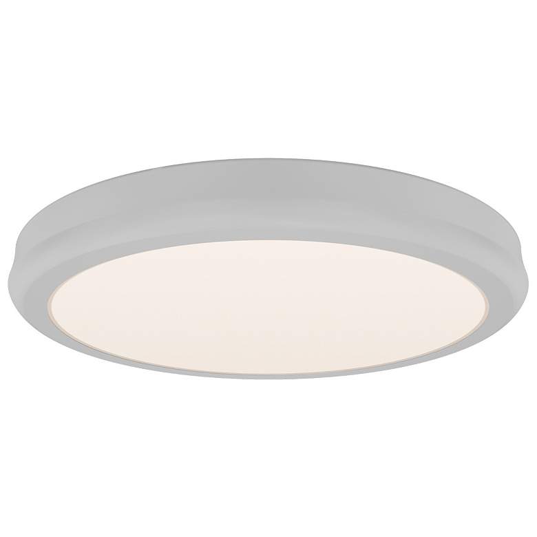 Image 1 Parthenon 1.13"H x 10"W 1-Light Flush Mount in White