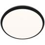 1_Parthenon 1.13"H x 15"W 1-Light Flush Mount in Black
