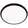 Parthenon 1.13"H x 15"W 1-Light Flush Mount in Black