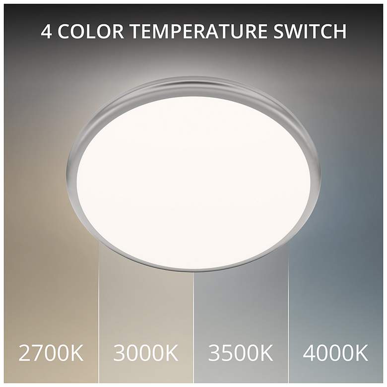 Image 2 Parthenon 1.13"H x 15"W 1-Light Flush Mount in Brushed Nickel more views