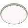 Parthenon 1.13"H x 15"W 1-Light Flush Mount in Brushed Nickel