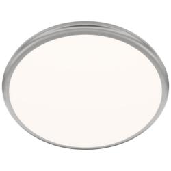 Parthenon 1.13"H x 15"W 1-Light Flush Mount in Brushed Nickel