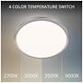2_Parthenon 1.13"H x 15"W 1-Light Flush Mount in Brushed Nickel more views