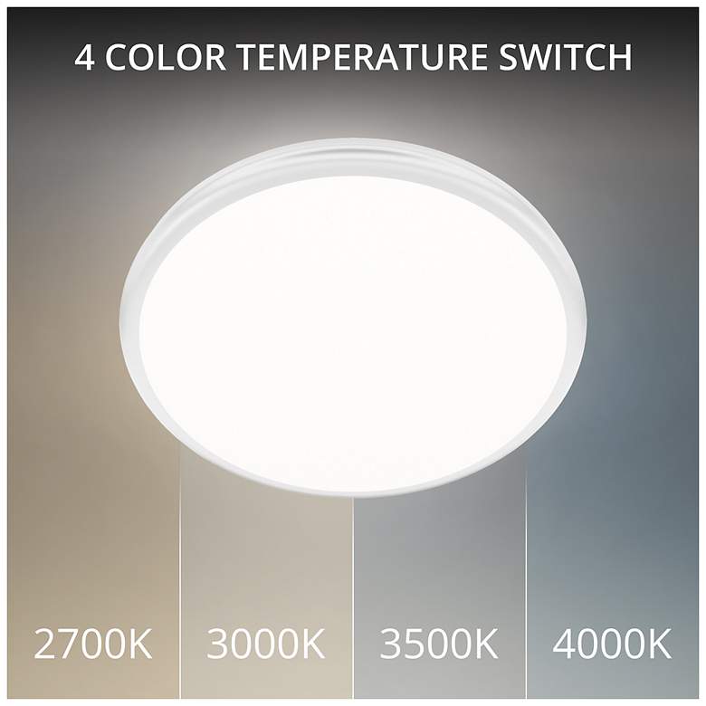 Image 2 Parthenon 1.13"H x 15"W 1-Light Flush Mount in White more views