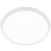Parthenon 1.13"H x 15"W 1-Light Flush Mount in White