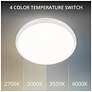 2_Parthenon 1.13"H x 15"W 1-Light Flush Mount in White more views