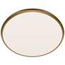 1_Parthenon 1.13"H x 22"W 1-Light Flush Mount in Aged Brass