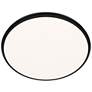 1_Parthenon 1.13"H x 22"W 1-Light Flush Mount in Black