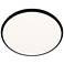 Parthenon 1.13"H x 22"W 1-Light Flush Mount in Black
