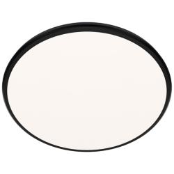 Parthenon 1.13"H x 22"W 1-Light Flush Mount in Black