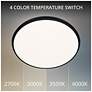2_Parthenon 1.13"H x 22"W 1-Light Flush Mount in Black more views