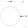 3_Parthenon 1.13"H x 22"W 1-Light Flush Mount in Black more views