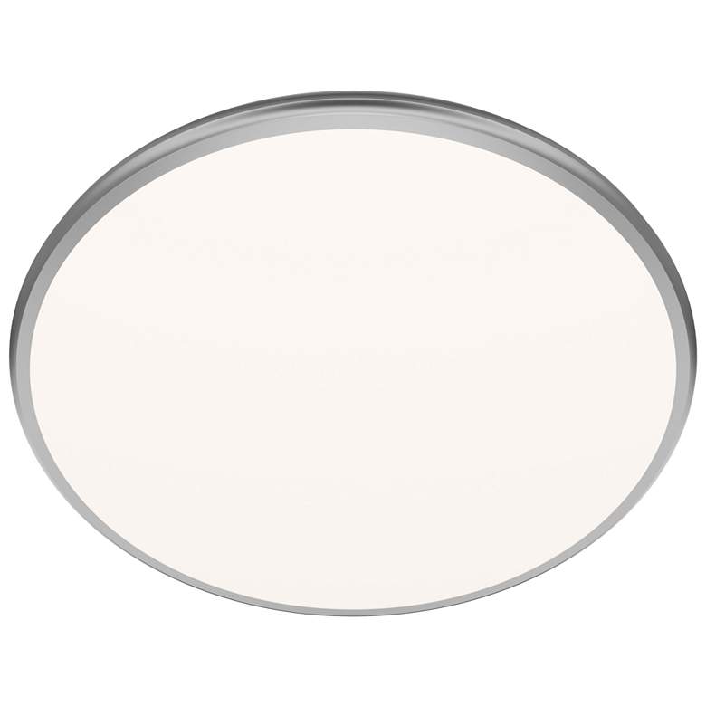Image 1 Parthenon 1.13"H x 22"W 1-Light Flush Mount in Brushed Nickel
